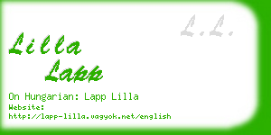 lilla lapp business card